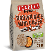 Міні-галети з сочевицею  з бурого рису